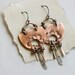 Copper Earrings, Gypsy Earrings, Mixed Metal Earrings, Stamped Metal, Boho Earrings, Tribal Jewelry, Southwest Style