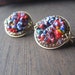 art glass clip on earrings 1930s or