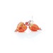 Heart Beaded Earrings, Handcrafted Sterling Silver & Murano Glass Earrings, Handmade Silver Earrings, Red Glass Hearts