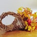 Cornucopia Rustic Handmade Wedding or Holiday Decor Eco Thanksgiving Table Ready To Ship Basket