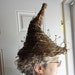 Swamp Gnome's Hat Primitive Basket Rustic Cornucopia Handmade Wedding or Holiday Decor