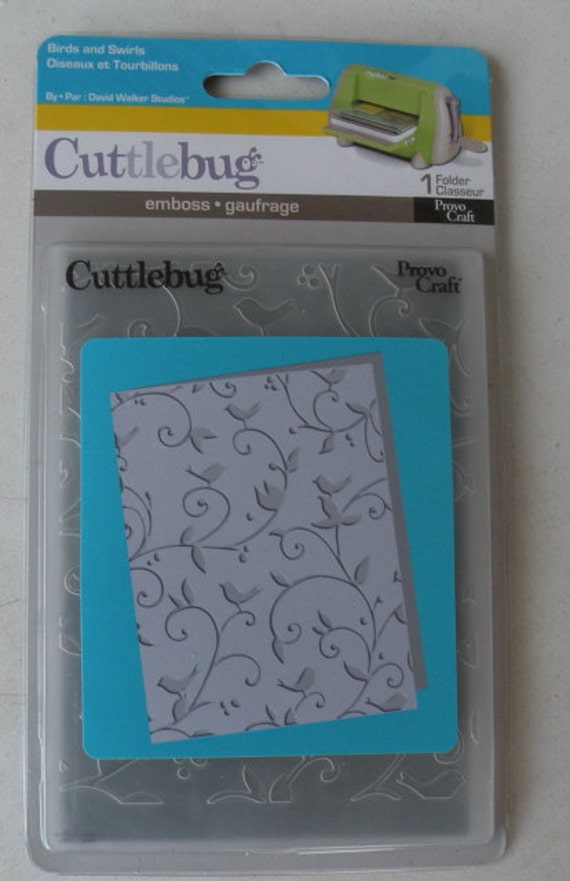 Provo Craft Cuttlebug Embossing Folder Birds And Swirls