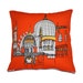 SALE - Venice Cushion / Pillow in Red, Orange