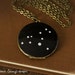Leo Zodiac Constellation Necklace, Large Vintage Locket, July August Birthday, Stars, Astronomy, Astrology, Leo the Lion - Made to Order