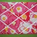 New memo board made with Lilly Pulitzer Hotty Pink Scarlett Begonias fabric