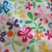 Floral Cotton Napkins, Set of 4. Flowers & Butterflies on White. Spring and Summer Napkins. Bridal Shower, or Hostess Gift.