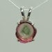 Natural Watermelon Tourmaline 2.11 carats Handset in .925 Sterling Silver Pendant