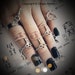 Skeleton Key Mid Finger Ring - Rhodium - Made To Order