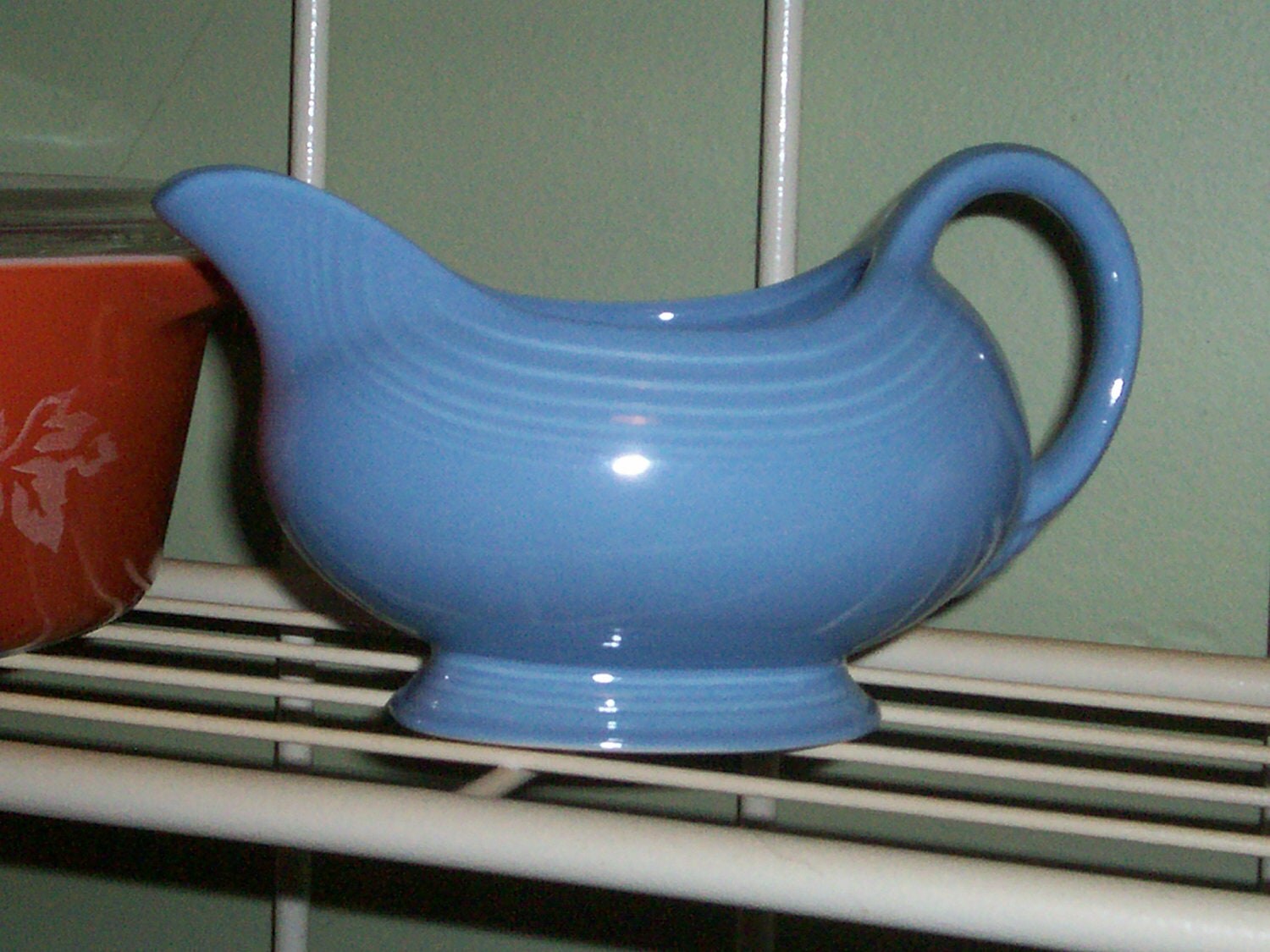 Fiesta Ware Light Blue Periwinkle Gravy Boat by thetrendykitchen