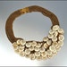 Enamel Charm Necklace Art Deco Jewelry Bib Brass Chain 1930s Vintage Jewelry