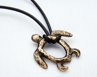 Open Turtle Pendant--pick your patina