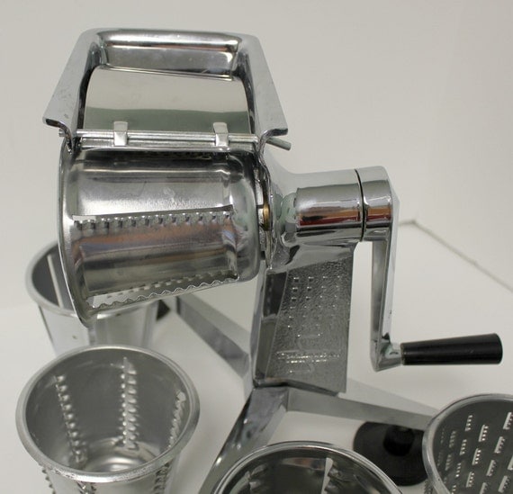 Vintage Saladmaster Food Processor with 5 Cones Slice Chop