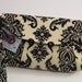 DeaniesDuffles KELLY Clutch Pleated Wristlet in Joel Dewberry Damask in Cavern
