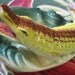 Vintage 1940s Silver Springs Florida souvenir alligator ashtray or hors d'oeuvres dish