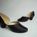 Vintage 1940s Slippers // Boudoir at Fab Gabs: The Midnight Peeptoe Slippers by Daniel Green 6