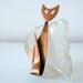 Modernist Copper Cat Pin Kim Craftsmen