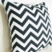 SALE Black White Zigzag Pillows, Trendy Chevron Cushion Covers, Sofa Couch Accent, Modern Designer Decor 16x16