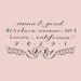 Custom Monogram Banner rubber address stamp