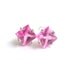 Pink Sapphire Stud Earrings Sterling Silver 6mm