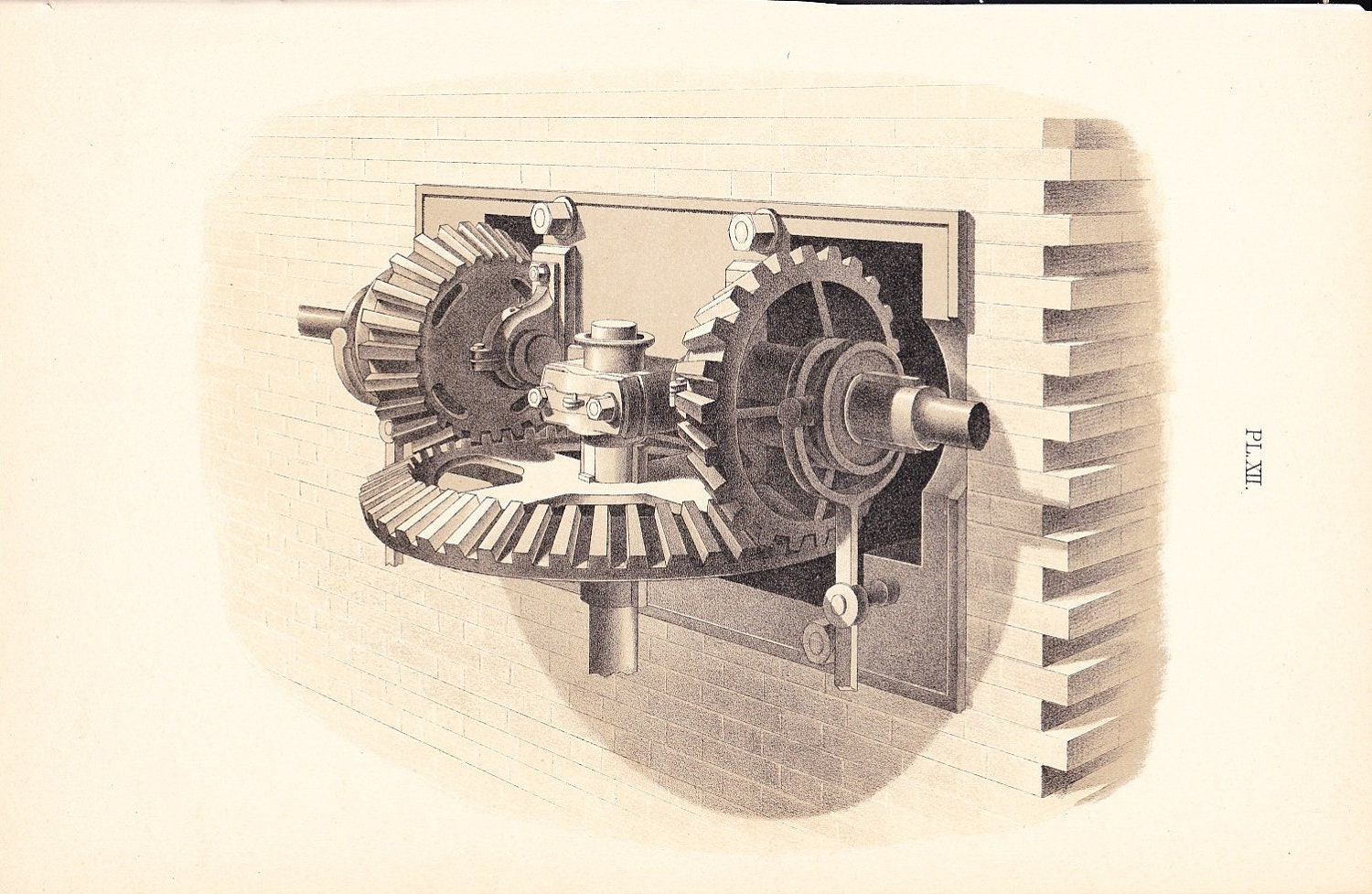 1886 Technical Drawing Antique Math Geometric Mechanical