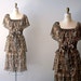 1970s dress / 70s floral dress / Fallow Flower dress