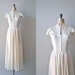 1930s wedding dress / vintage 30s dress / Fair Temple gown