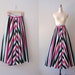 1940s skirt / taffeta 40s skirt / Gift Wrapped