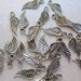 Tibetan Silver Angel Wing Charms - Set of 83 - 20x8mm