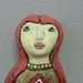 Cottage Guardian...Sculptural Wall Tile in Stoneware