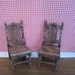 twelfth scale country set of carver chairs,. a dollhouse mini
