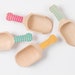Mini Chevron Scoops - 4 scoops - Great For Serving Toppings - Classic Chevron