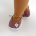 American Girl dolls shoes 18" dolls mauve "LACE" slip on flats by MegOri Girls Boutique