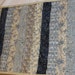 Blue and cream Table Runner: Insulbrite Quilted Long Trivet for your Table, Ready to ship