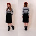 Vintage Black Wool PENCIL SKIRT xs/s - high waist skirt, lux black wool, nylon lining, side pockets, Fall Fashion - FREE Worldwide Shipping