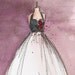 Original - Watercolor and Charcoal - Vintage Dress Painting - Vintage Rosie Dress - 8x10 - Lauren Maurer Artworks on Etsy