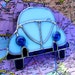 Volkswagen Beetle VW Bug Baby Blue Stained Glass Suncatcher Classic Cars Hippie Retro Mothers Day Fathers Day Birthday Christmas Gift
