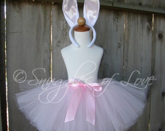 Unique Baby Girls Easter Bunny Tutu Dress - Grey & Pink, Sleeveless Boutique Style (Size 7/XXL) - View #3