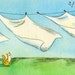 Original ACEO painting -- The laundry song