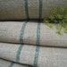 antique hemp linen roll WOW FADED GREEN 21yards handloomed upholstery tablerunner