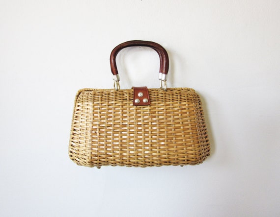 woven wicker purse