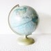 world globe / vintage Rand McNally world portrait globe