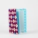 Card holder - Diamonds on purple