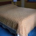 vintage chenille bedspread, double bed, goldenrod color, gorgeous