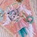 Vintage Style Pink Whimsical Kitty Keepsake Banner