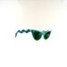 50s Cabana designer sunglasses - cat eye with optical glass lens - no prescription - Mad Men Betty beach chic