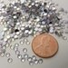144 Pcs 3mm 12ss CRYSTAL AB Acrylic Rhinestone Cabochon Flatback