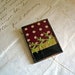Plum Polka Dot with Celery Vintage Crazy Quilt Pin