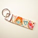 Japanese Fabric Key Ring Mini Fob Sweet Lolita French Girl