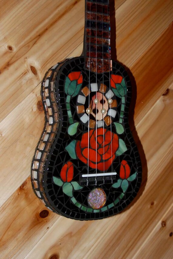 Mother Rose Mosaic Ukulele