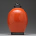 Ceramic jar with lid,urn,Red Orange Raku Jar with lid,large urn, large jar, art pottery,wheel thrown,handmade